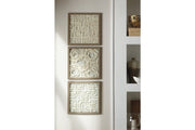 Odella Cream/Taupe Wall Decor (Set of 3) - Lara FurnitureWall Decor