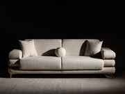 Odessa  3-pieces (Sofa & Loveseat & Chair) Livingroom Set - Gold in Cream - 200-ST-ODE-ISTANBUL01-321