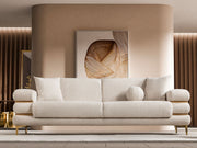Odessa  3-pieces (Sofa & Loveseat & Chair) Livingroom Set - Gold in Cream - 200-ST-ODE-ISTANBUL01-321