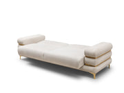 Odessa  3-pieces (Sofa & Loveseat & Chair) Livingroom Set - Walnut in Cream - 200-ST-ODE-CREMONA06-321