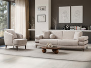 Odessa Chair - Gold in Cream - 200-ST-ODE-ISTANBUL01-B