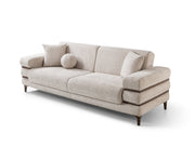 Odessa Convertible Loveseat - Gold in Cream - 200-ST-ODE-ISTANBUL01-2