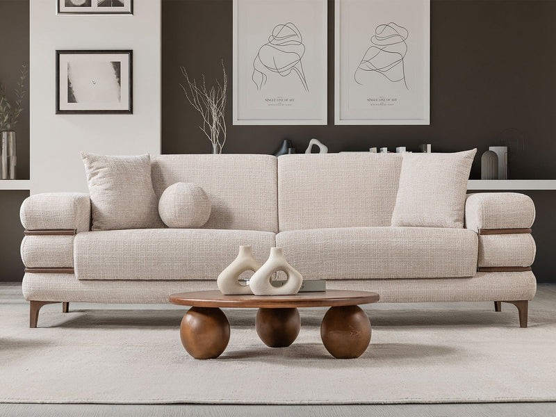 Odessa Convertible Sofa - Gold in Cream - 200-ST-ODE-ISTANBUL01-3