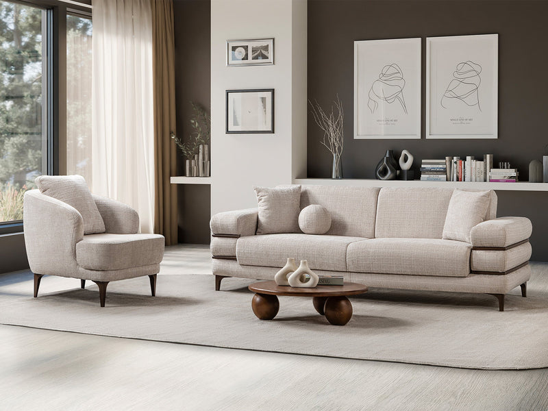 Odessa Convertible Sofa - Gold in Cream - 200-ST-ODE-ISTANBUL01-3