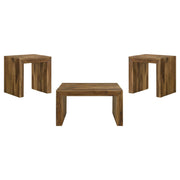 Odilia 3-piece Solid Wood Coffee and End Table Set Auburn - 708418-S3