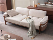 Odin 4-pieces (4 Seater Sofa &  3 Seater Sofa & 2 Chair) Livingroom Set Cream in Cream - 101-ODI-FOX01-4311