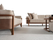 Odin 4-pieces (4 Seater Sofa &  3 Seater Sofa & 2 Chair) Livingroom Set Cream in Cream - 101-ODI-FOX01-4311