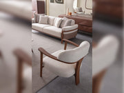 Odin 4-pieces (4 Seater Sofa &  3 Seater Sofa & 2 Chair) Livingroom Set Cream in Cream - 101-ODI-FOX01-4311