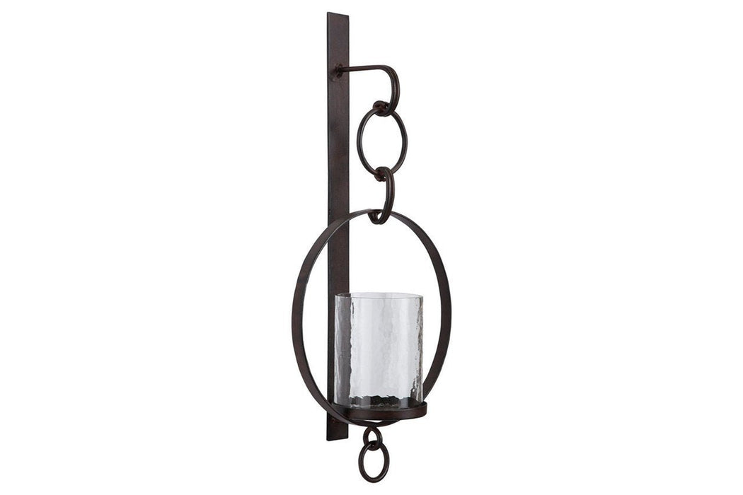 Ogaleesha Brown Wall Sconce - Gate FurnitureSconce