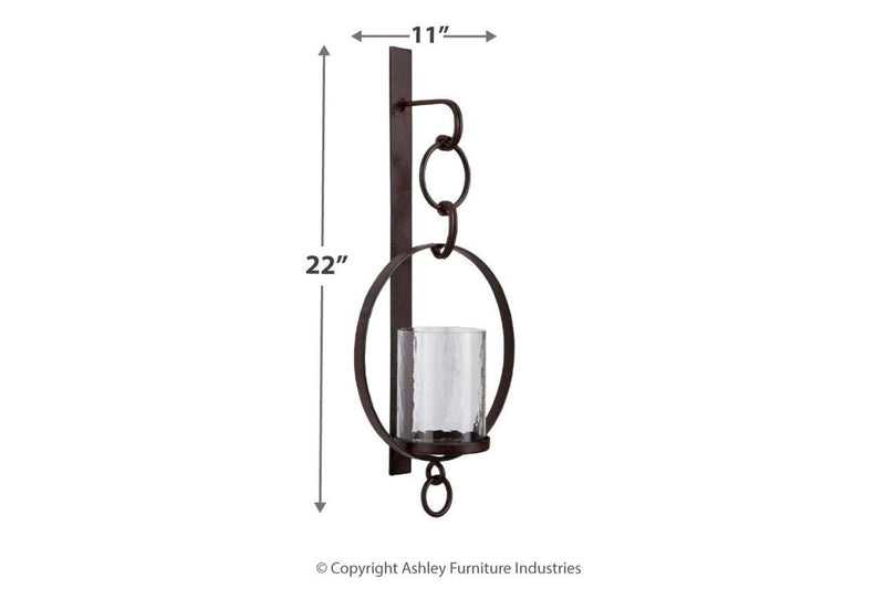 Ogaleesha Brown Wall Sconce - Lara FurnitureSconce