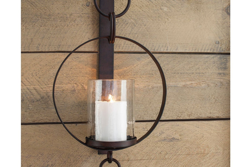 Ogaleesha Brown Wall Sconce - Lara FurnitureSconce