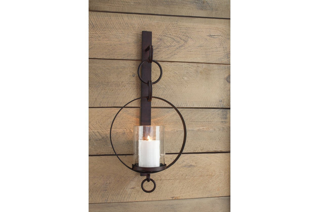 Ogaleesha Brown Wall Sconce - Gate FurnitureSconce