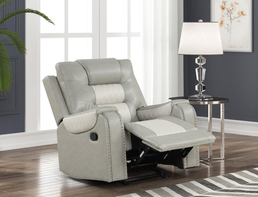 Ohio - Gray & Ice Manual Rocker Recliner - L648-R