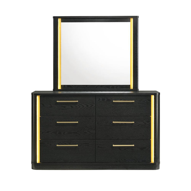 Olen - Black Mirror with LED Light - B312-M