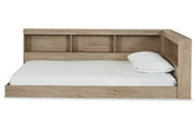 Oliah Natural Twin Bookcase Storage Bed - Lara FurnitureTwin Bed