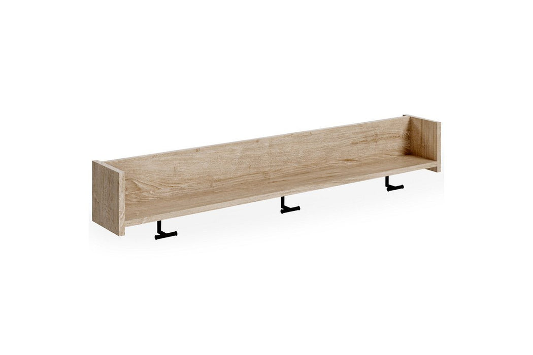 Oliah Natural Wall Mounted Coat Rack with Shelf - Gate FurnitureOther Products