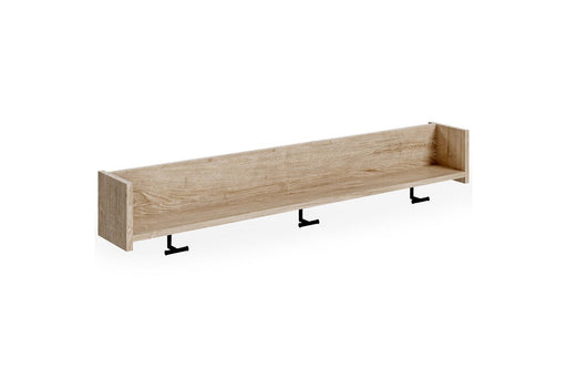 Oliah Natural Wall Mounted Coat Rack with Shelf - Lara FurnitureOther Products