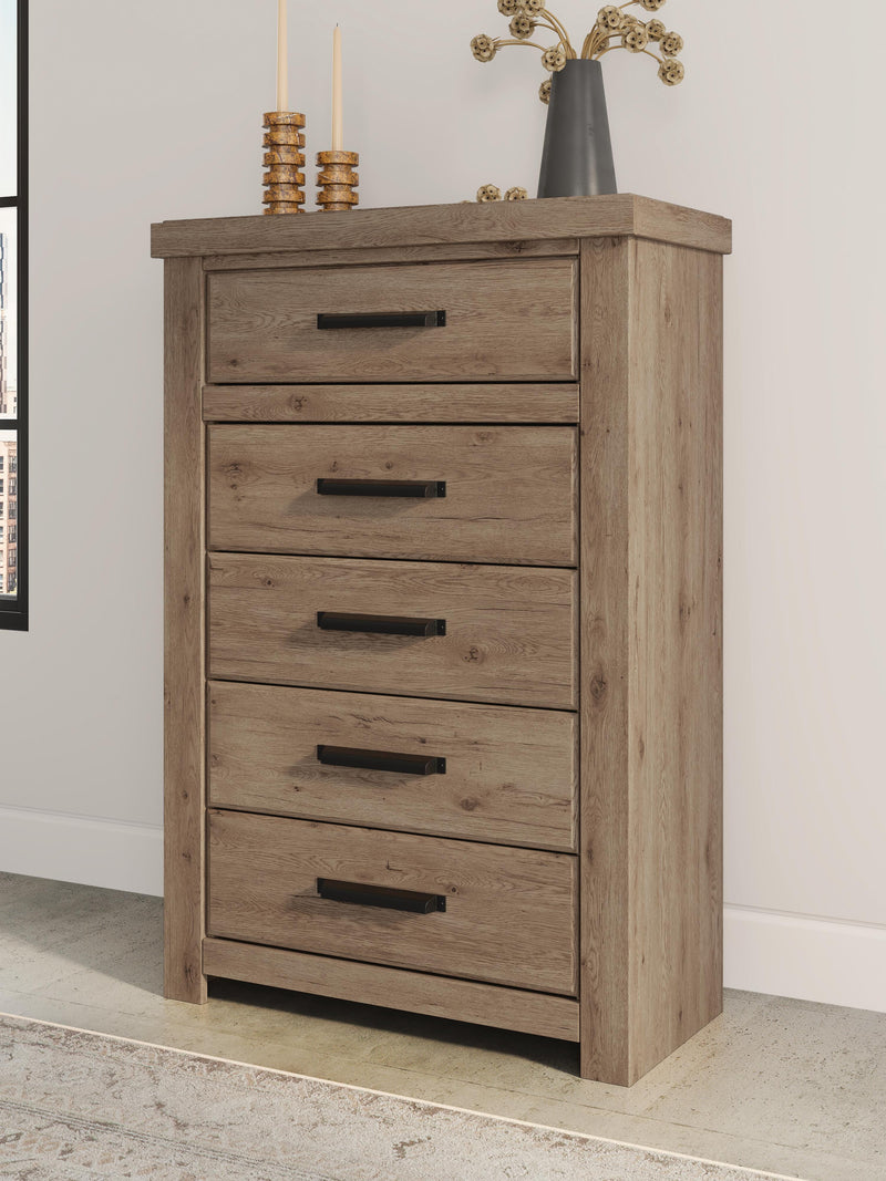 Oliandon Light Brown Chest of Drawers - PCB2844-46