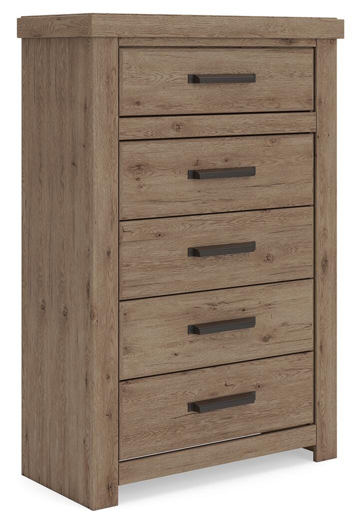Oliandon Light Brown Chest of Drawers - PCB2844-46