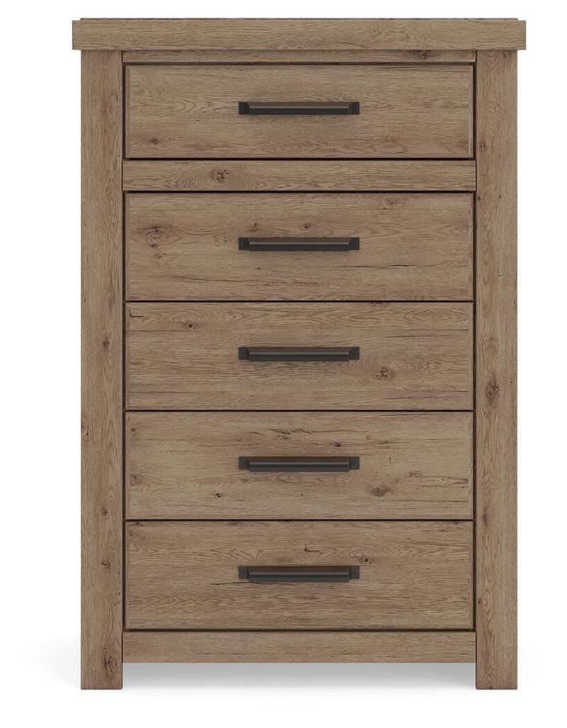 Oliandon Light Brown Chest of Drawers - PCB2844-46