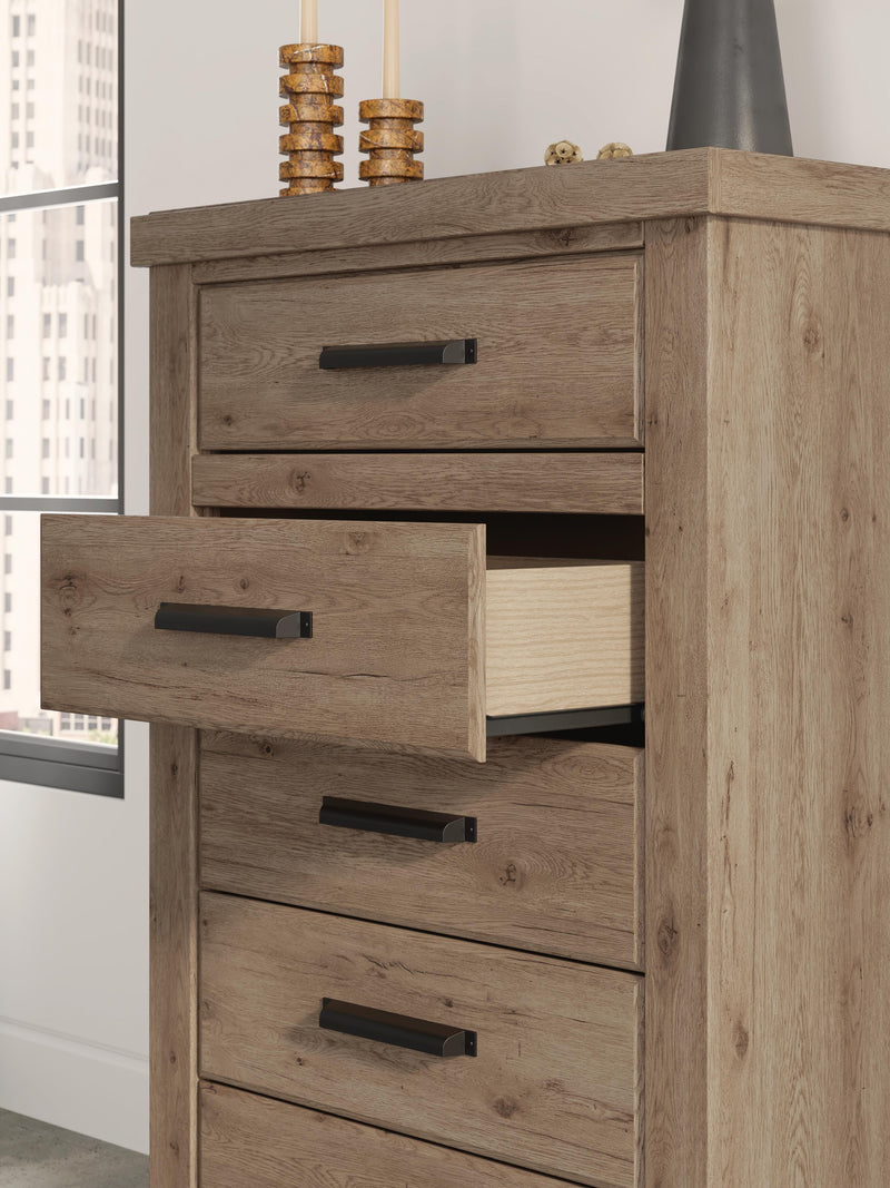 Oliandon Light Brown Chest of Drawers - PCB2844-46