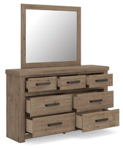Oliandon Light Brown Dresser and Mirror - PCB2844B1