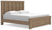 Oliandon Light Brown King Panel Bed - PCB2844B6