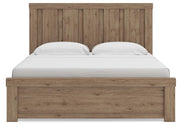 Oliandon Light Brown King Panel Bed - PCB2844B6