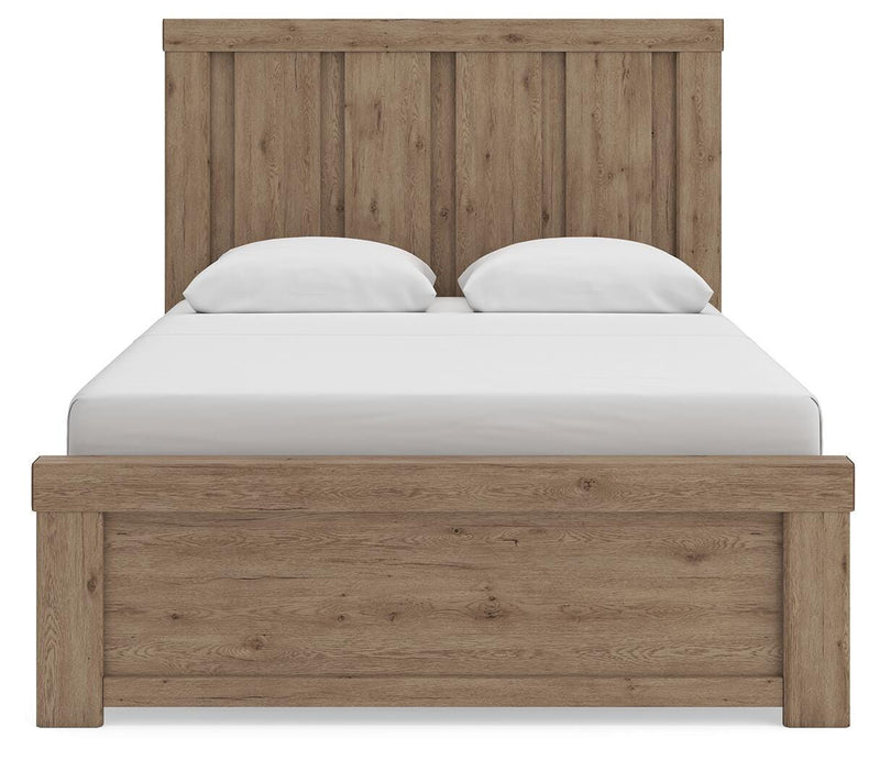 Oliandon Light Brown Queen Panel Bed - PCB2844B2