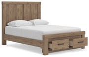 Oliandon Light Brown Queen Panel Storage Bed - PCB2844B4