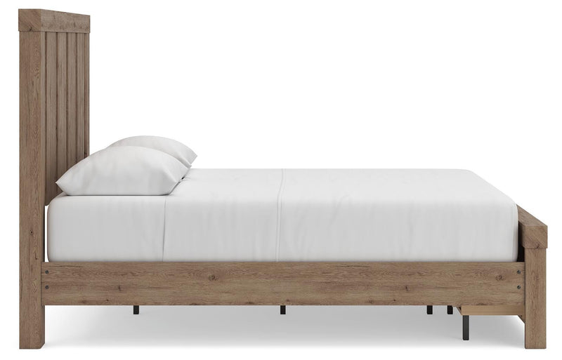 Oliandon Light Brown Queen Panel Storage Bed - PCB2844B4