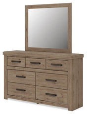 Oliandon Queen Panel Bed, Dresser and Mirror - PCB2844B3
