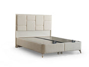 Olimpos Storage Bed With Headboard - Queen in Cream - 200-ELIF-OLI-150-EY234-SB