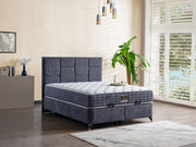 Olimpos Storage Bed With Headboard - Queen in Cream - 200-ELIF-OLI-150-EY234-SB