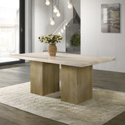 Olinda Dining Table w/Natrual Marble Top - DN07035