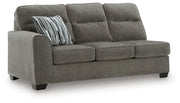 Olten Graphite Left-Arm Facing Sofa - 3130566