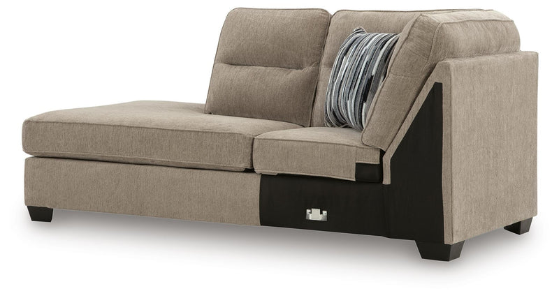 Olten Mocha Left-Arm Facing Corner Chaise - 3130416