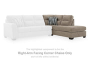 Olten Mocha Right-Arm Facing Corner Chaise - 3130417