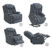 Omarion Power Recliner w/Lift, Heating & Massage - LV02996A