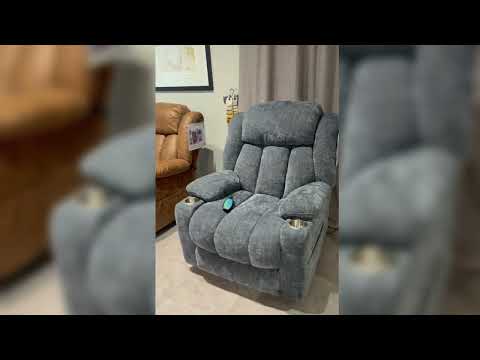 Omarion Power Recliner w/Lift, Heating & Massage - LV02996A