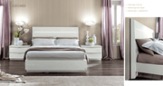 Onda Legno White Bed With Led Lights Queen - Lara FurnitureQueen Bed