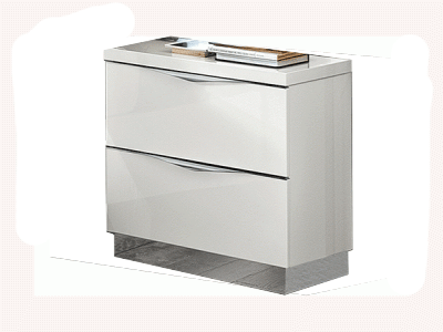 Onda Mini Nightstand White - i43847