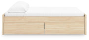 Onita Natural King Platform Bed with 2 Side Storage - EB9632B21