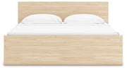 Onita Natural Queen Panel Platform Bed with 2 Side Storage - EB9632B18