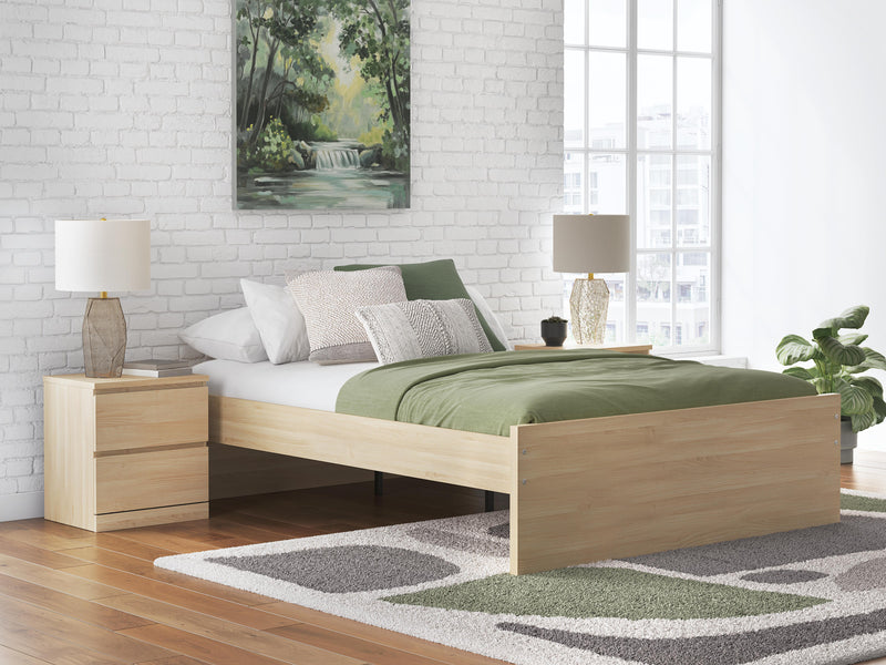 Onita Natural Queen Platform Bed - EB9632B3