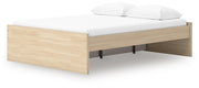 Onita Natural Queen Platform Bed with 1 Side Storage - EB9632B9