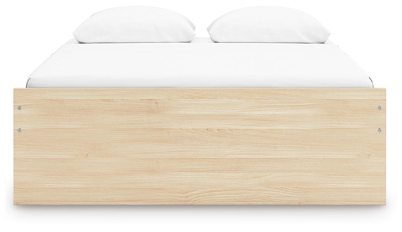 Onita Natural Queen Platform Bed with 2 Side Storage - EB9632B15