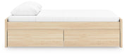 Onita Natural Queen Platform Bed with 2 Side Storage - EB9632B15