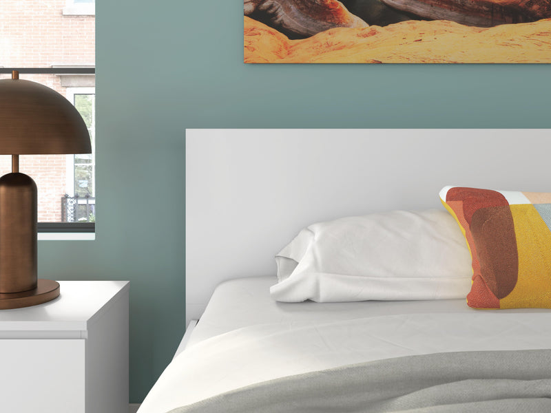 Onita White King Panel Platform Bed with Storage - EB9630B20