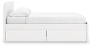 Onita White King Panel Platform Bed with Storage - EB9630B20